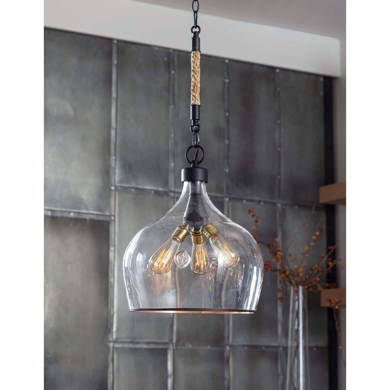 Demijohn light pendant discount